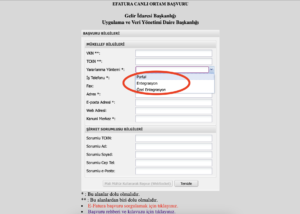 e-fatura başvuru gib