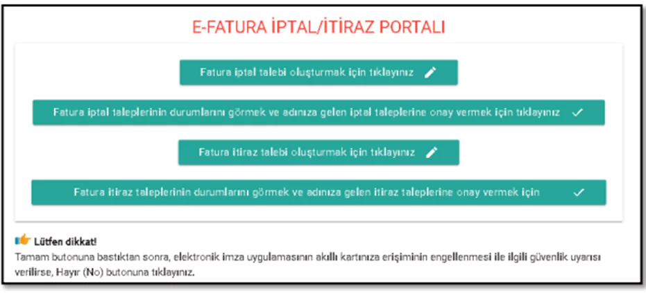 e-fatura iptal portalı