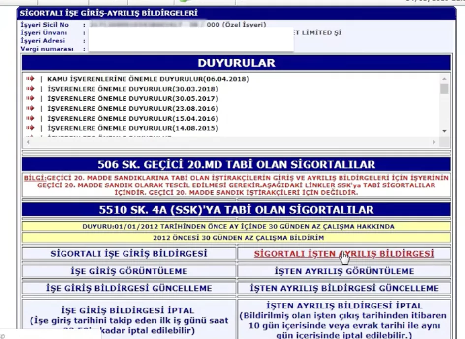sgk isten cikis bildirgesi nasil verilir1